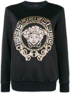 Versace Medusa Embellished Sweatshirt - Black