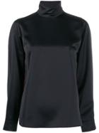 Cédric Charlier Bird Print Vented Blouse - Black