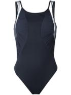 La Perla 'cool Draping' Bodysuit, Women's, Size: 44, Blue, Polyamide/spandex/elastane