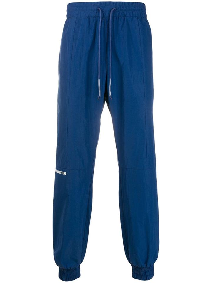 Wwwm Drawstring Track Trousers - Blue