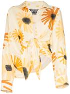 Jacquemus Floral Print Tie-waist Shirt - Yellow