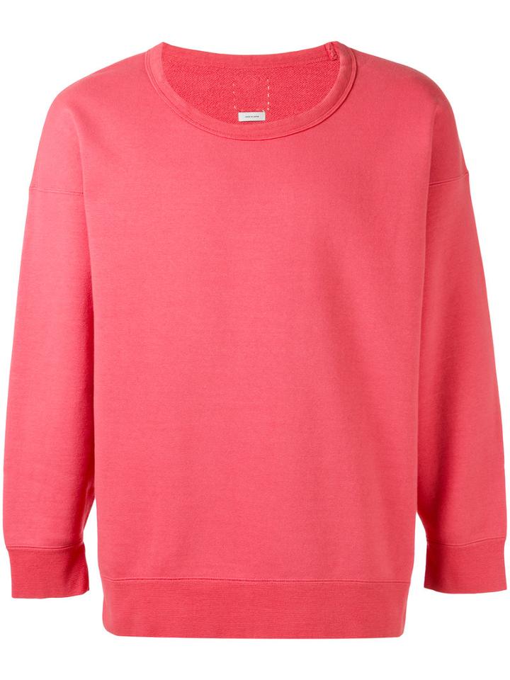 Visvim - Round Neck Sweatshirt - Men - Cotton/rayon - 3, Red, Cotton/rayon
