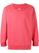 Visvim - Round Neck Sweatshirt - Men - Cotton/rayon - 3, Red, Cotton/rayon