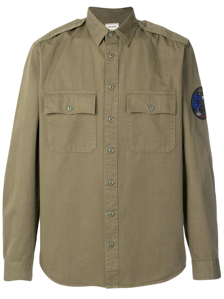 Zadig & Voltaire Long-sleeve Fitted Shirt - Green