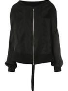 Ann Demeulemeester Zipped Oversized Jacket, Women's, Size: 36, Black, Cupro/rayon