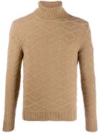 Tagliatore Diamond Knit Sweater - Neutrals
