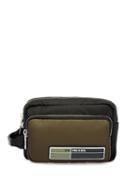 Prada Logo Patch Multi-pocket Pouch - Black