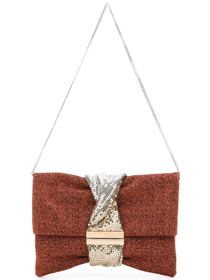Jimmy Choo Chandra Clutch - Yellow & Orange