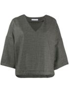 Société Anonyme V-neck Flared Blouse - Grey