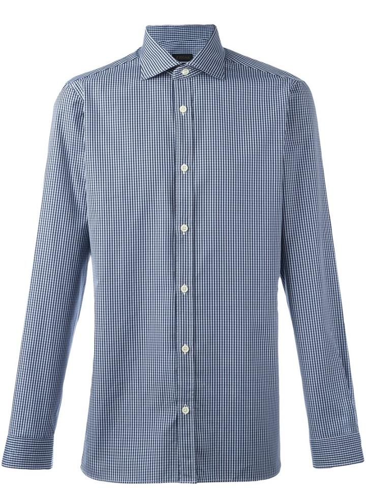 Z Zegna Plaid Classic Shirt