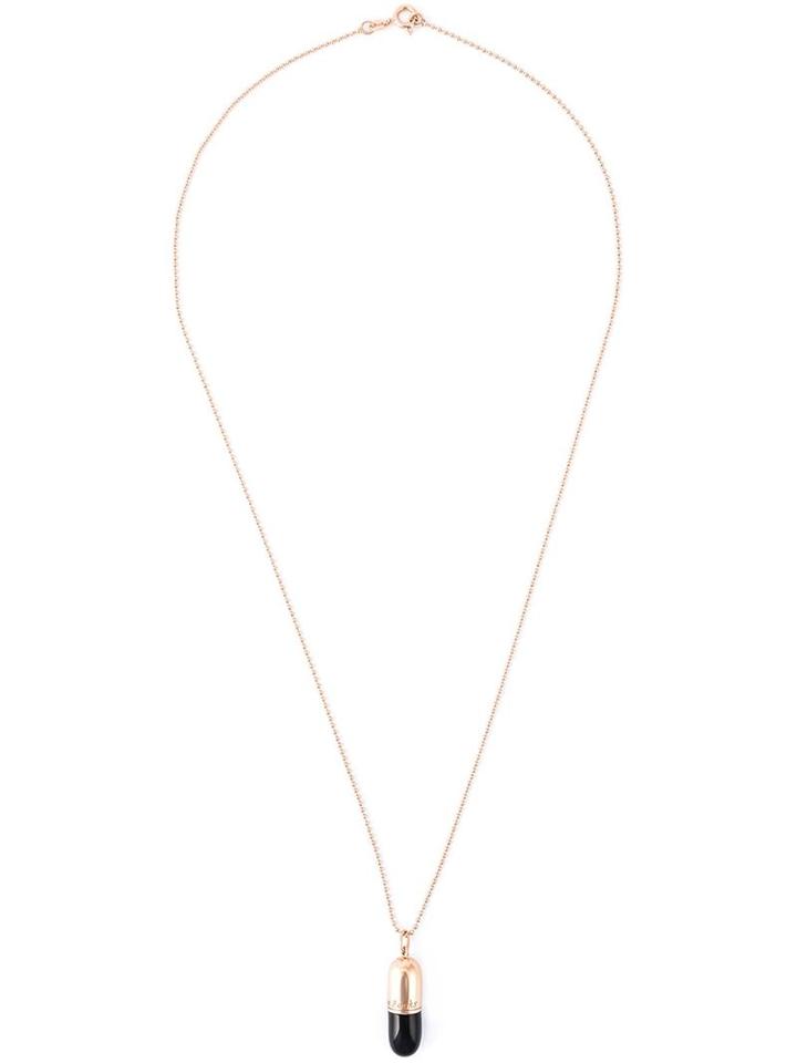 'pill' Necklace, Adult Unisex, Metallic, True Rocks