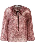 Philosophy Di Lorenzo Serafini Animal Print Blouse - Red