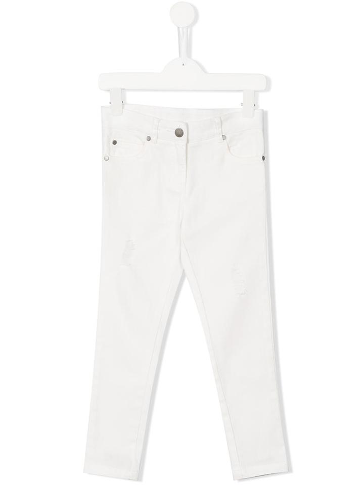Stella Mccartney Kids Skinny Fit Jeans, Girl's, Size: 6 Yrs, White