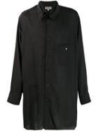 Yohji Yamamoto Oversized Poplin Shirt - Black