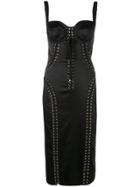 Dolce & Gabbana Lace-up Bustier Dress - Black