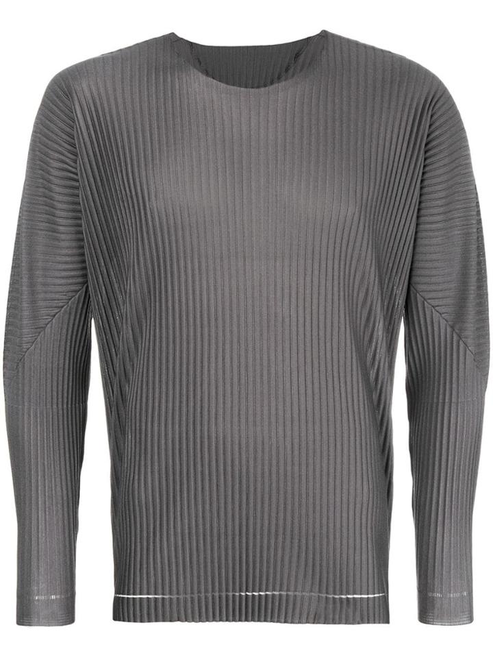 Homme Plissé Issey Miyake Plissé Sweater - Grey