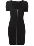T By Alexander Wang Ribbed Knit Dress, Women's, Size: S, Black, Cotton/nylon/spandex/elastane