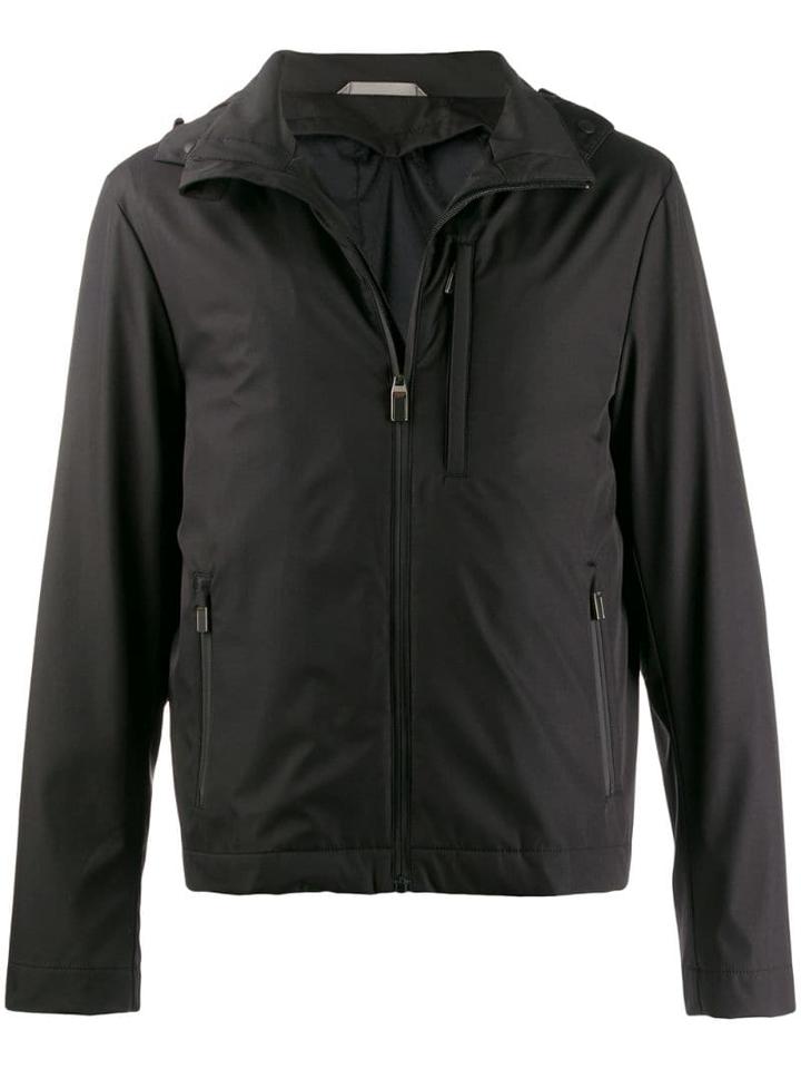Canali Slim-fit Light Jacket - Black
