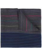 Ps By Paul Smith Striped Scarf - Blue
