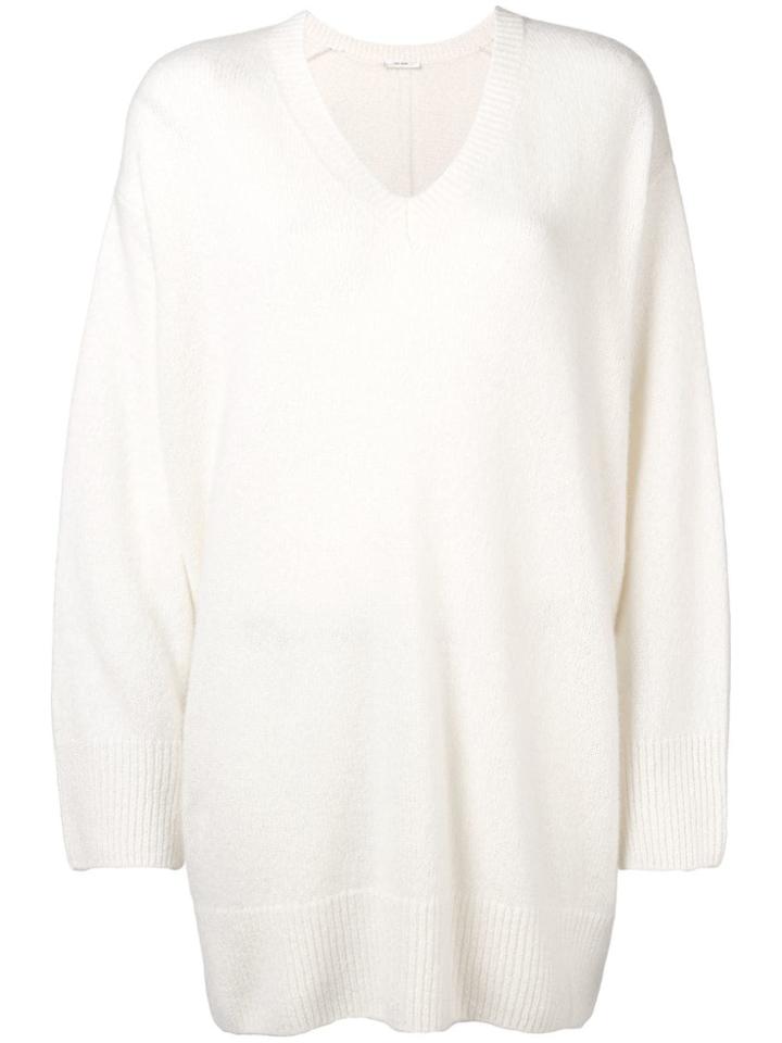 The Row V-neck Sweater - White