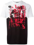 Dior Homme Splash Print T-shirt, Men's, Size: Medium, White, Cotton