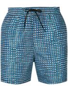 Paul Smith Square Print Swim Shorts - Blue