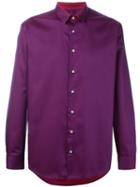 Etro Classic Shirt, Men's, Size: 40, Pink/purple, Cotton