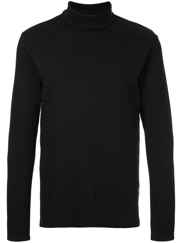 Attachment Roll Neck T-shirt - Black