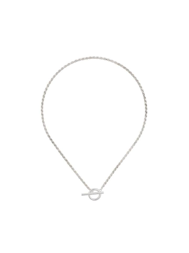 All Blues Short Rope Necklace - Silver