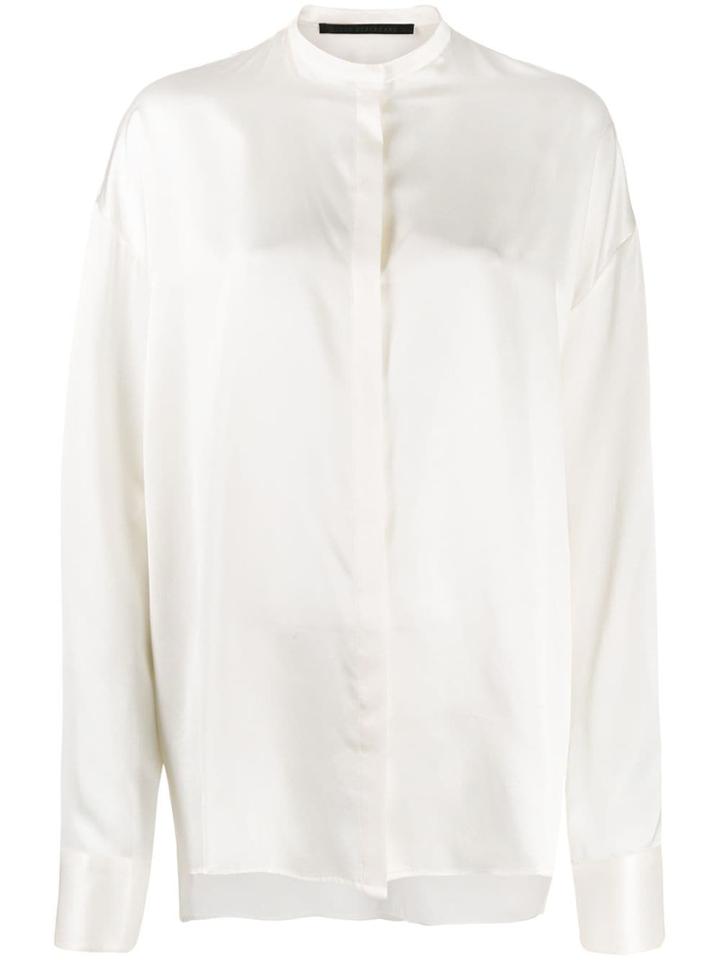 Haider Ackermann Mandarin Collar Blouse - White