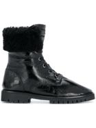 Philipp Plein Varnished Lace-up Boots - Black