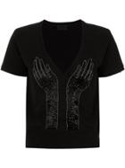 Andrea Bogosian Embroidered Sweat Blouse - Black