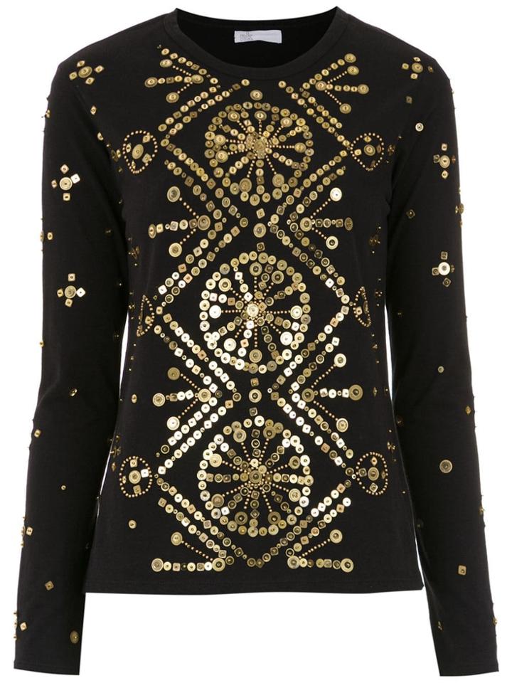 Nk Appliqué Top - Black