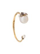 Alexander Mcqueen Spider Pearl Bracelet - Gold