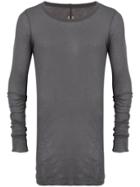 Rick Owens Sheer Crew Neck Sweater - Grey