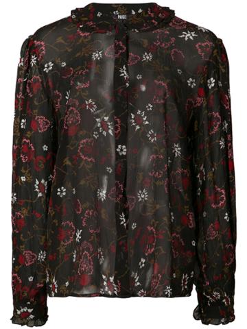 Paige Floral Blouse - Black