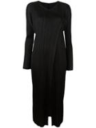 Pleats Please By Issey Miyake Pleated Coat, Women's, Size: 4, Black, Polyester