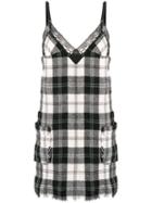 Junya Watanabe Comme Des Garçons Pre-owned Distressed Plaid Dress -