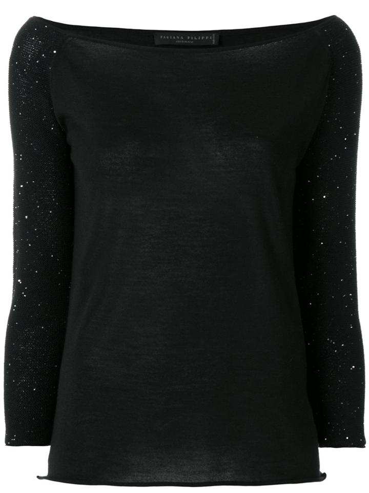 Fabiana Filippi Sequin Detail Sweater - Black