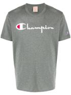 Champion Embroidered Script Logo T-shirt - Grey