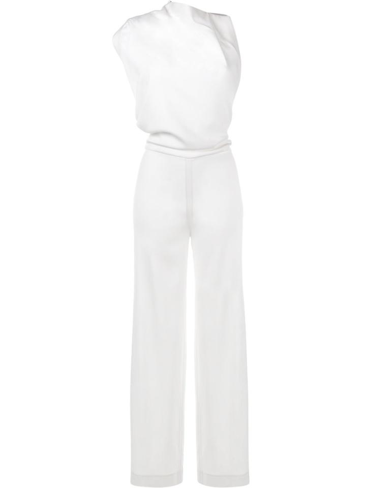 Osman Sleeveless Tailored Jumpsuit - White