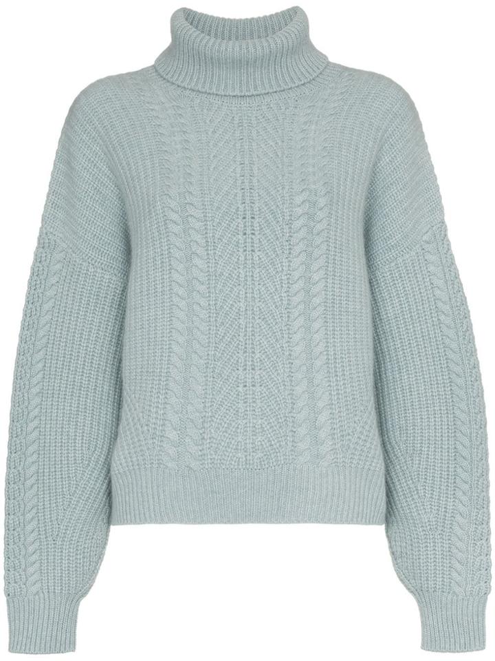 Le Kasha Pontavin Turtleneck Cashmere Jumper - Blue