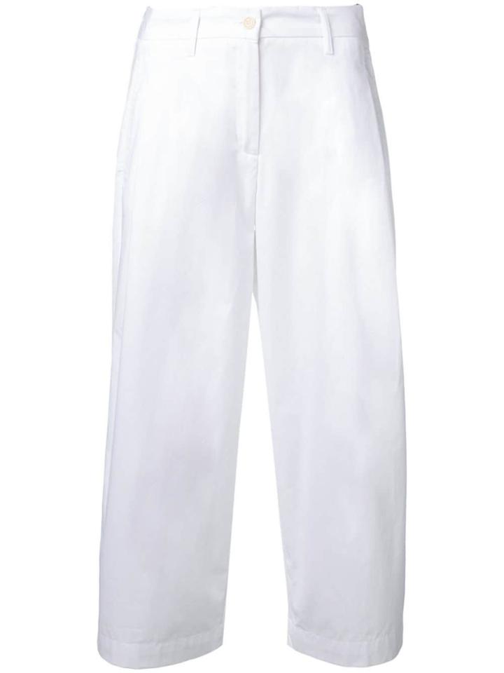 Jejia Rose Cropped Trousers - White