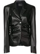 Drome Ruched Fitted Jacket - Black