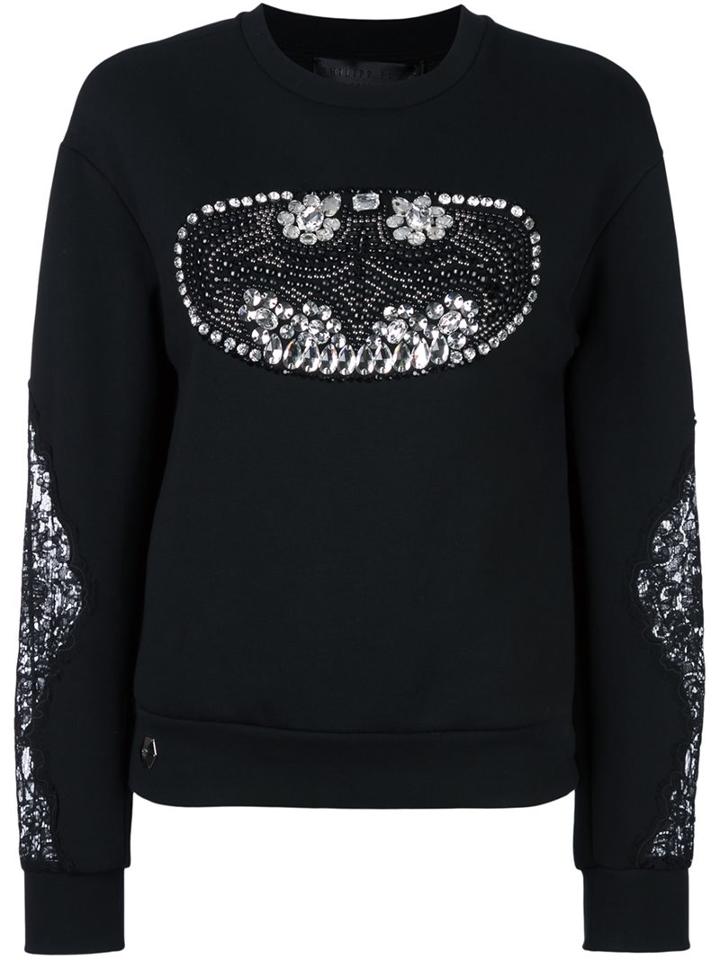 Philipp Plein 'charming' Sweatshirt, Women's, Size: Small, Black, Cotton/polyester