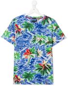 Tommy Hilfiger Junior Teen Tropical Print T-shirt - Blue