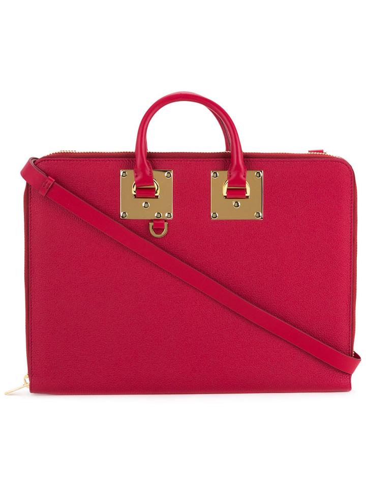 Sophie Hulme - Albion Document Holder - Women - Calf Leather - One Size, Red, Calf Leather