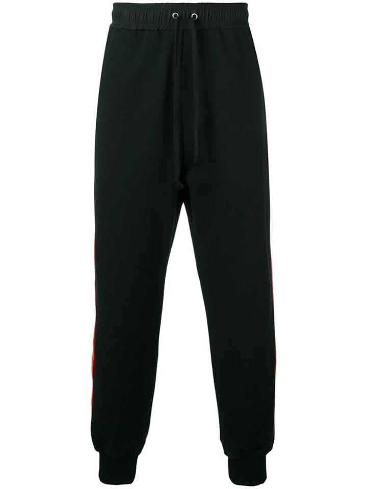 Damir Doma Side Stripe Joggers - Black