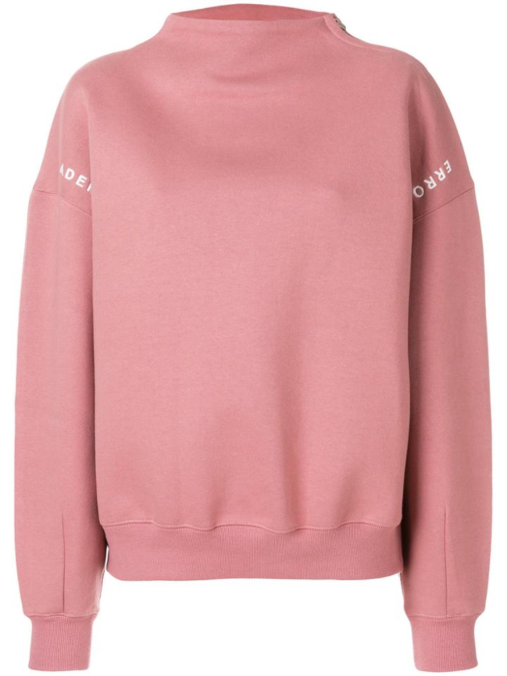 Ader Shoulder Zipped Sweatshirt - Pink & Purple