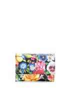 Dolce & Gabbana Floral Print Wallet - Black